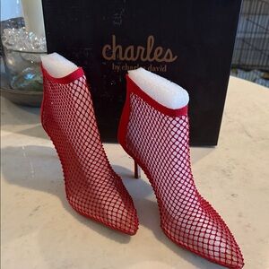 Charles by Charles David Red Mesh Heels
